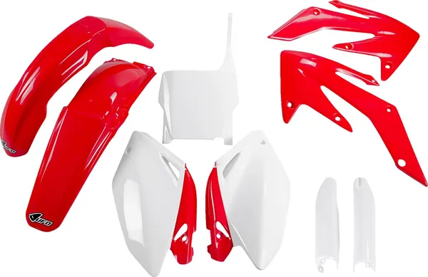 UFO White/Red Replacement Full Body Plastic Kit For Honda CRF 250cc 04-05
