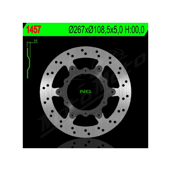 NG BRAKES Galinis plaukiojantis stabdžių diskas 267mm KTM Adventure / Super Adventure 1050-1290cc 13-17