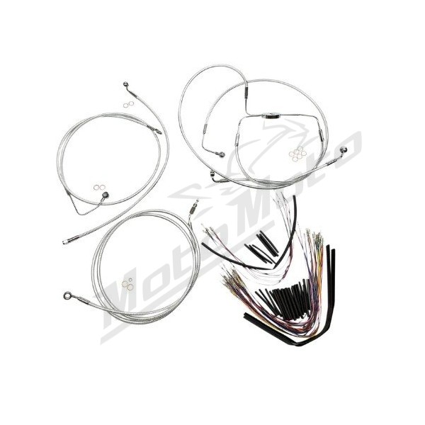 MAGNUM SHIELDING Sterling Chromite Cables / Lines Kit 38/43cm Harely Davidson FLHRSE / FLHTCUSE / FLHSXE 1800 08-12