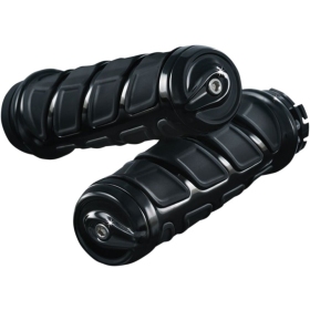 KURYAKYN Kinetic Black Grips Ø25.4mm Harley Davidson XL 883/1200 18-22