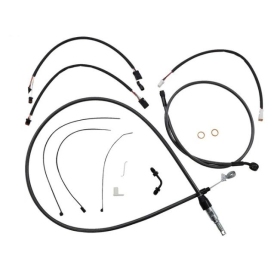 MAGNUM SHIELDING Black Pearl Handlebar Installation Kit 38/43cm Harley Davidson FXFB / FXFBS / FXLRS 1750/1923 18-24