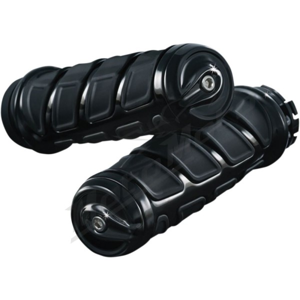 KURYAKYN Kinetic juodos rankenėlės Ø25.4mm Harley Davidson XL 883/1200 18-22