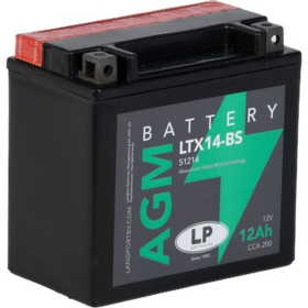LANDPORT Akumuliatorius YTX14BS 12 Ah 12V