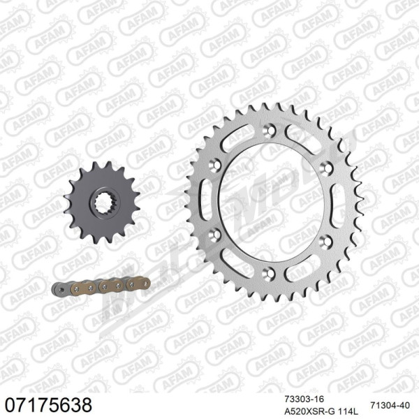 AFAM Chain Kit 520 16/40 114 links KTM Duke 690cc 08-19