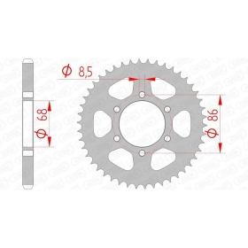 AFAM Steel Standard Rear Sprocket 428 42 teeth KAWASAKI ELIMINATOR 125 98-07
