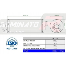 Duslintuvo kompl. Dominator ROUND BMW R1150RT