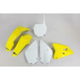 UFO Plastic kit white / yellow Suzuki RM 85 00-24