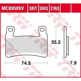 BRAKE PADS TRW MCB850CRQ SPORT CARBON