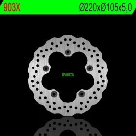 NG BRAKES Galinis Wave fiksuotas stabdžių diskas 220mm Yamaha MT / YZF 320-1000cc 03-24