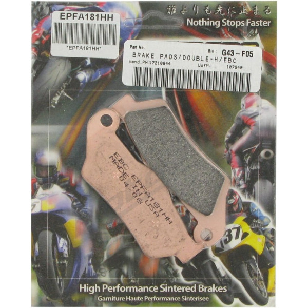 EBC Extreme Performance Sintered "EPFA" Brake Pads BMW / DUCATI / HARLEY DAVIDSON / HUSQVARNA / KTM / MOTO GUZZI / YAMAHA 
