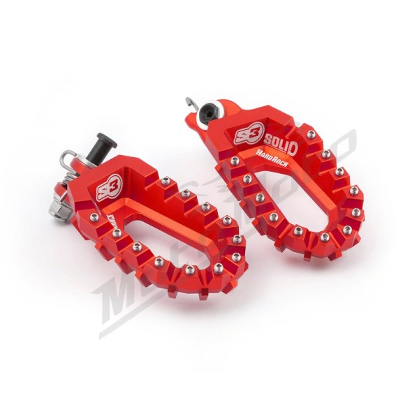 S3 Foot Pegs Solid Hard Rock Aprilia / Husqvarna / KTM 125-1290 10-24