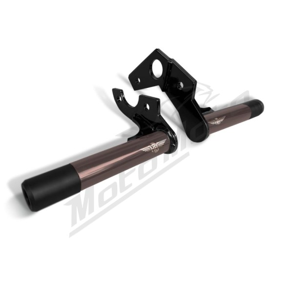 HEINZ BIKES Rear Crash Bar Bronze Harley Davidson FLDE/ FLFB / FLFBS / FLSL / FXBB / FXST 1750/1923 18-25