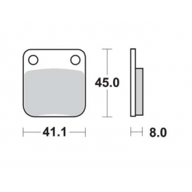 BRAKE PADS FERODO FDB250P / MCB510 STANDARD PLATINUM