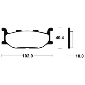 TECNIUM Maxi Scooter Sintered Metal Brake pads MSS163 Yamaha Majesty / T-Max 400/500cc 01-04