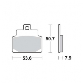 Brake pads MALOSSI MHR FT4028 / MCB709 SINTER SPORT