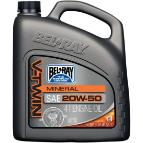 BEL-RAY V-Twin Mineral 4-Stroke Engine Oil 20W50 - 4T - 4L