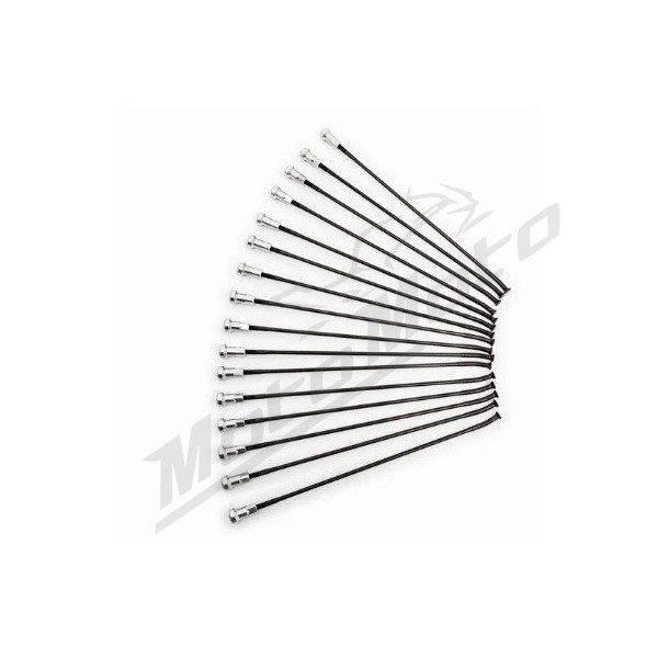 KITE Priekinių ratų stipinų rinkinys juodi 19" 16vnt.