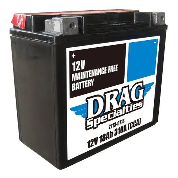 DRAG SPECIALTIES BATTERIES Maintenance Free Battery YTX20H-FT 12 V 18 Ah