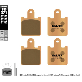 GALFER Street Front brake pads sintered metal gold KH417/4 Kawasaki Z / GTR / ZG / ZZR 600-1400 06-14