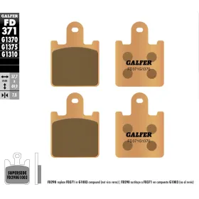 GALFER Street Front brake pads sintered metal gold KH417/4 Kawasaki Z / GTR / ZG / ZZR 600-1400 06-14
