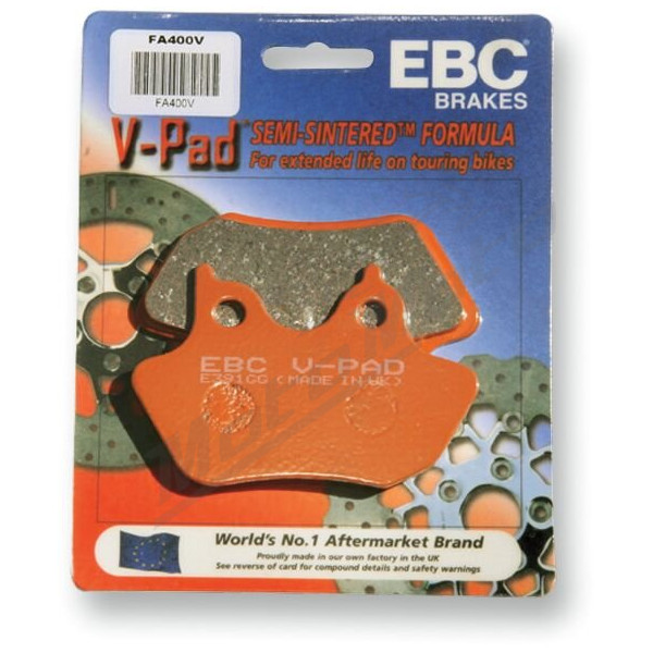 EBC Semi-Sintered "V" Brake Pads Ducati / Indian / KTM / Moto Guzzi / Yamaha 600-1720cc 94-13