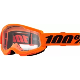 OFF ROAD 100% Strata 2 Goggles (Clear Lens) Neon Orange