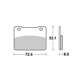 Brake pads POLINI FT3174 / MCB849 Sintered