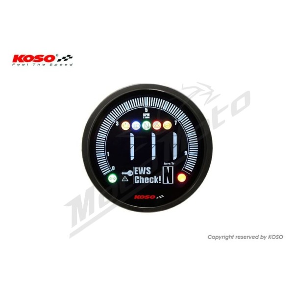KOSO DL-04 Meter Yamaha Bolt (2022), Black