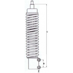 Front shock absorber VESPA GTS/ GTV/ GRANTURISMO 125-300cc 291mm/ 35mm M8