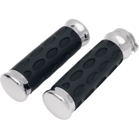 DRAG SPECIALTIES Custom Rubber Grips ​​​​​​​Harley Davidson FLD / FLH / FLHR / FLHRC / FLHRCI / FLHRI 1340-1690cc 82-17