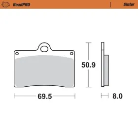 MOTO-MASTER Roadpro Front Brake Pads Aprilia / Beta / Cagiva / Ducati / KTM / MZ / Voxan / Yamaha 125-1100 89-24