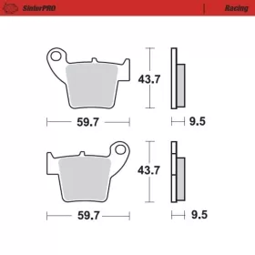 Moto-Master Brakepads Honda CR / CRF 125-450cc 02-24