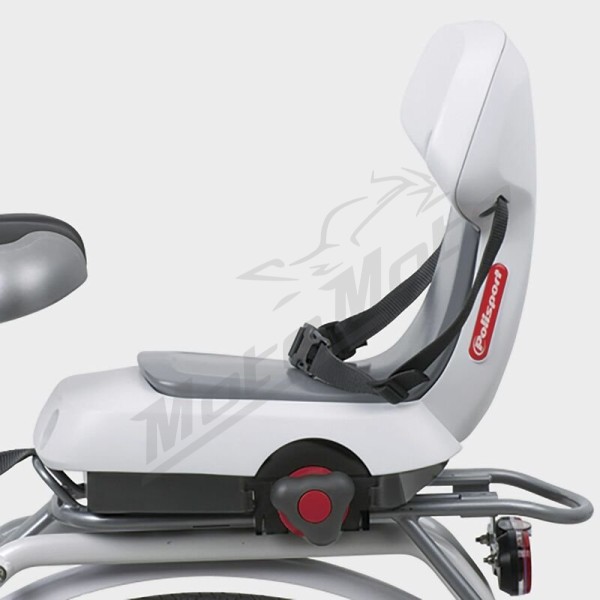 POLISPORT Guppy Junior Rear Child Bike Seat Carrier Mounting - Light Gray/Dark Gray