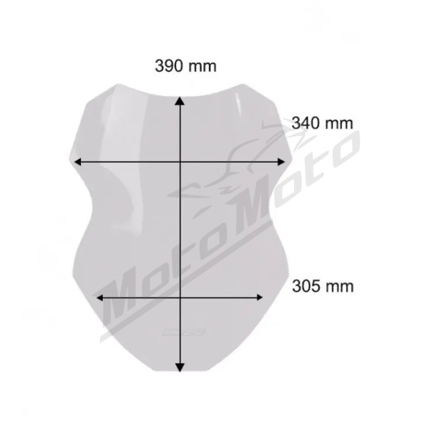 WRS Windshield Sport Yamaha MT-07 Tracer 2025 Clear