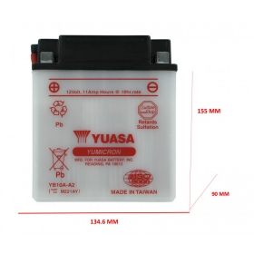 Battery YB10AA2 YUASA 12V 11Ah