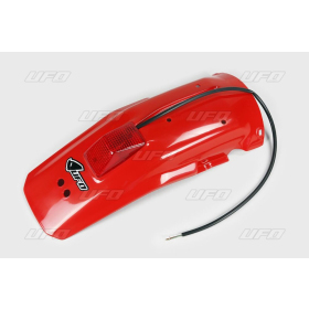 UFO Galinis Sparnas su Žibintu Honda XR 600R 88-00 Raudonas