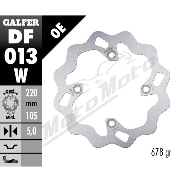 GALFER Wave® Rear Brake Rotor Honda / Triumph 400-1050cc 91-24
