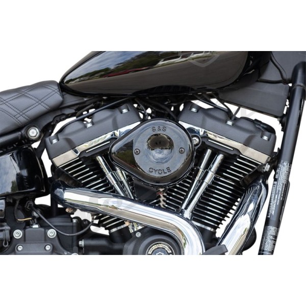 S&S CYCLE Mini Teardrop Stealth oro filtro rinkinys Harley Davidson FLDE / FLFB / FLFBS 1750-1977cc 17-25