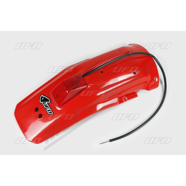 UFO Rear Fender with Light Honda XR 600R 88-00 Red