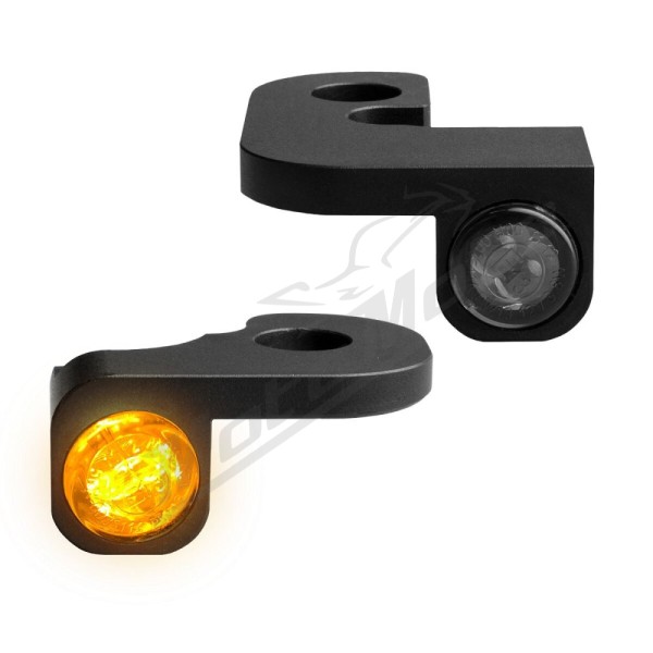 HEINZ BIKES NANO Series Handlebar Turn Signals Harley Davidson FLD / FXD / FXDBP / FXDF / FXDWG 1340/1800 91-17 