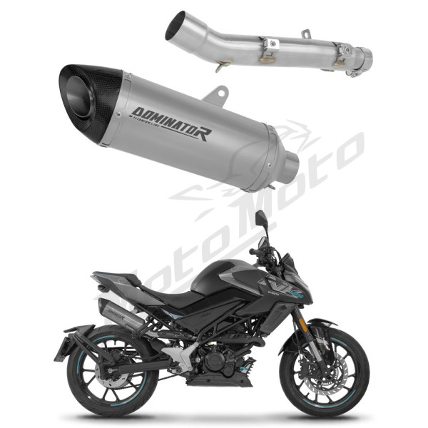 Dominator Exhaust Silencer Muffler Titanium HP8 + dB killer CF MOTO 125 NK 25-26