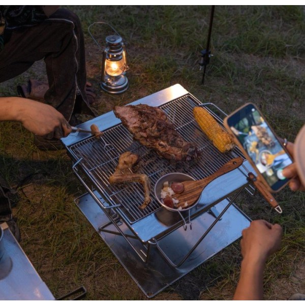 Burning fire grill 40x36x33cm