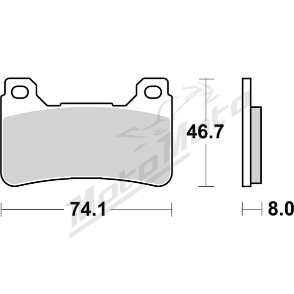 SBS DS Racing 809DS-1 Dual Sintered Brake Pads Honda CBR 600-1000cc 04-18