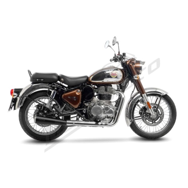 LEOVINCE LV Classic Racer Black Edition Slip-On Muffler ROYAL ENFIELD 350 21-24
