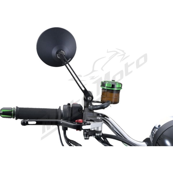 DAYTONA D-MIRROR-3 ROUND ROD Universal mirror M10 black 1pc