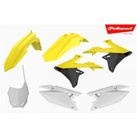 Polisport plastic kit Suzuki RMZ 250/450cc 18-24 Yellow / White / Black