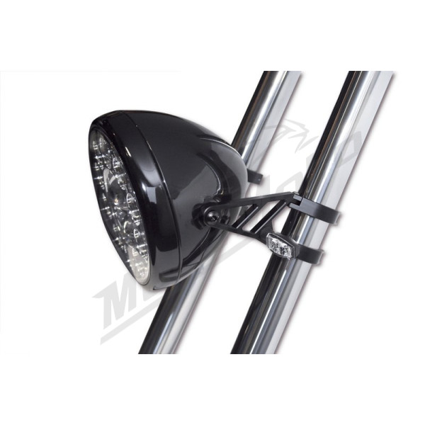 HIGHSIDER Pro Headlight bracket set blak Ø42-43mm