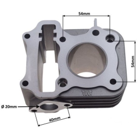 Cilindro komplektas MaxTuned SYM AC 70cc / Ø42 / PIN Ø10 4T