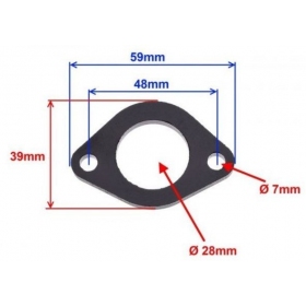 Intake manifold gasket ATV / CROSS 200cc 4T (4,8mm thickness)