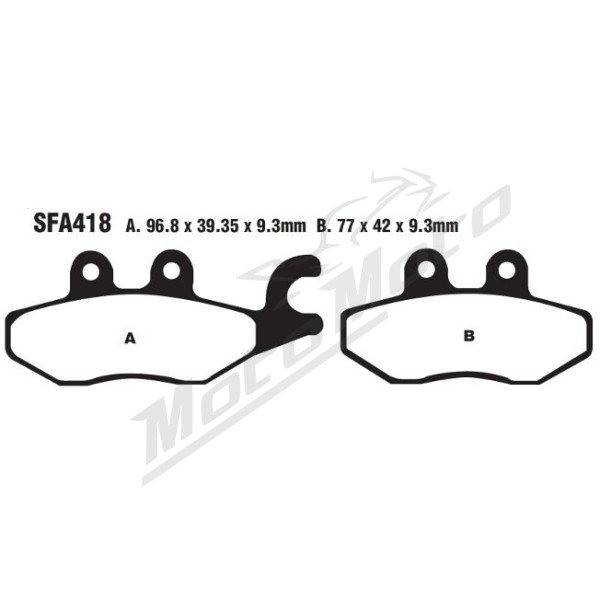 EBC SFA Brake Pads PIAGGIO / VESPA 125-500cc 05-24